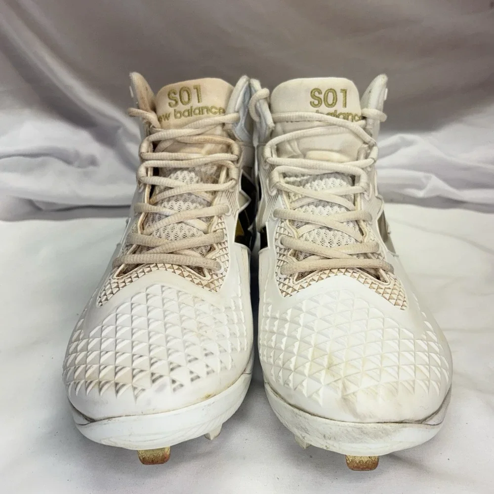 New Balance Fuelcell Ohtani 1 Metal Baseball Cleat Mens US 12 White Gold MSHOWT1
